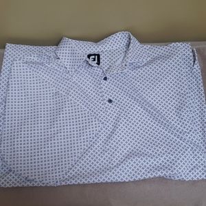 FootJoy White, grey and pink pattern golf shift